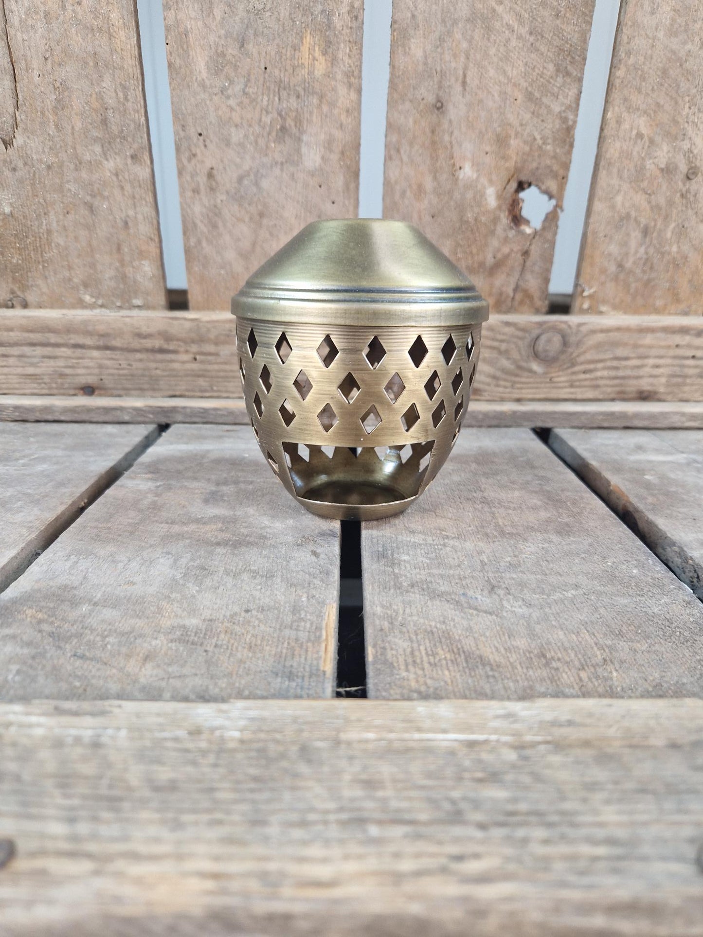 Amberblok / Wax & Oliebrander Metaal Goud
