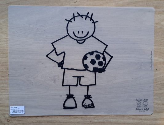 Rube & Rutje Voetbal Inkleurbare Placemate