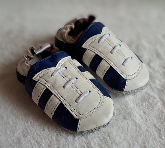 BabyStep Babyslofjes White Stripe